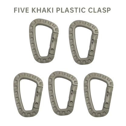 1-5 Pieces of Key Chain Outdoor Backpack Hiking Hook, Camping Hiking Bag Buckle, Outdoor Hiking Backpack Buckle, Key D Buckle